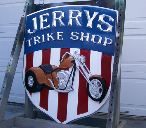 Large prismatic lettered dimensional signs for business storefronts or lobbys